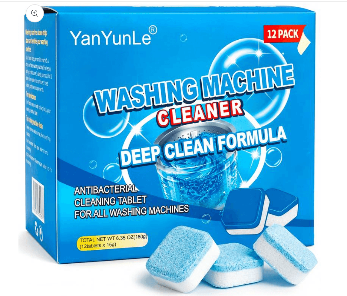 Washing Machine Cleaning Tablets — 12 Pack